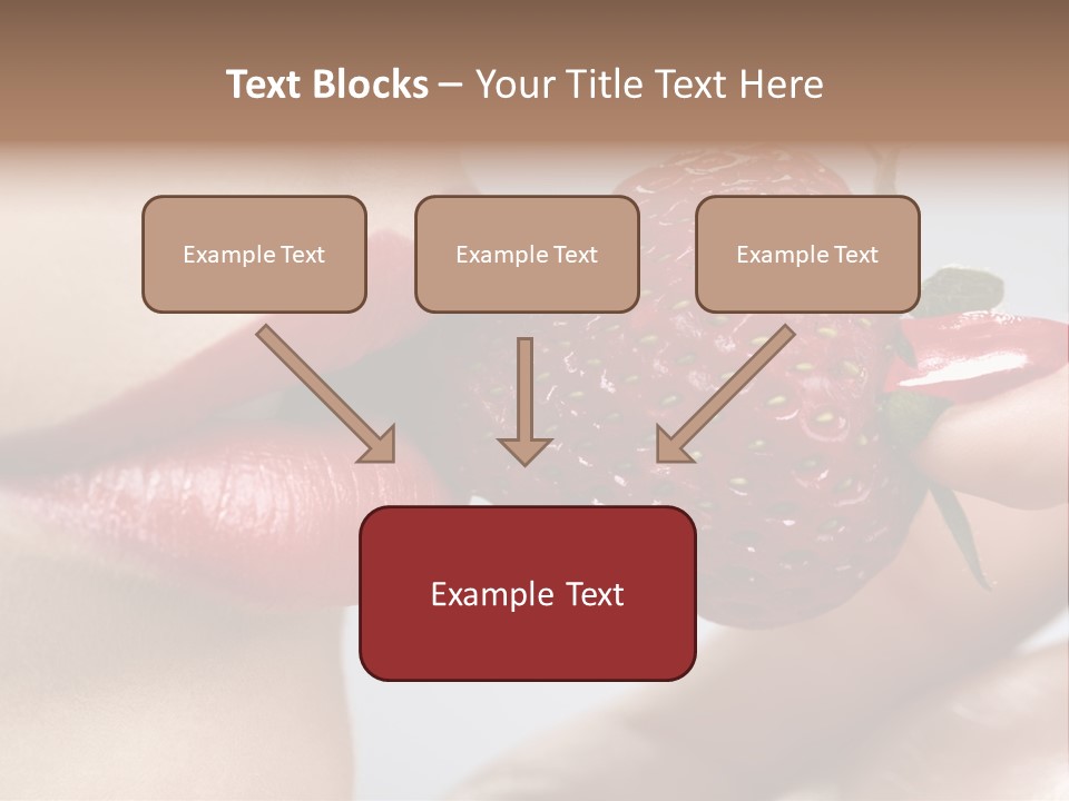 Face Fruit Glamour PowerPoint Template