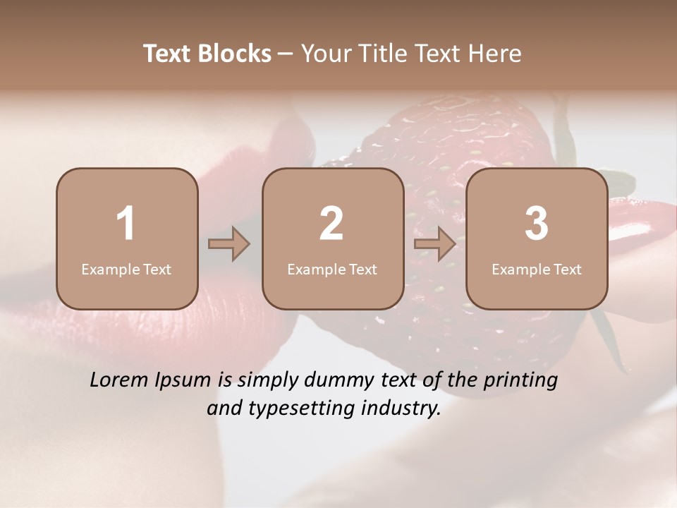 Face Fruit Glamour PowerPoint Template