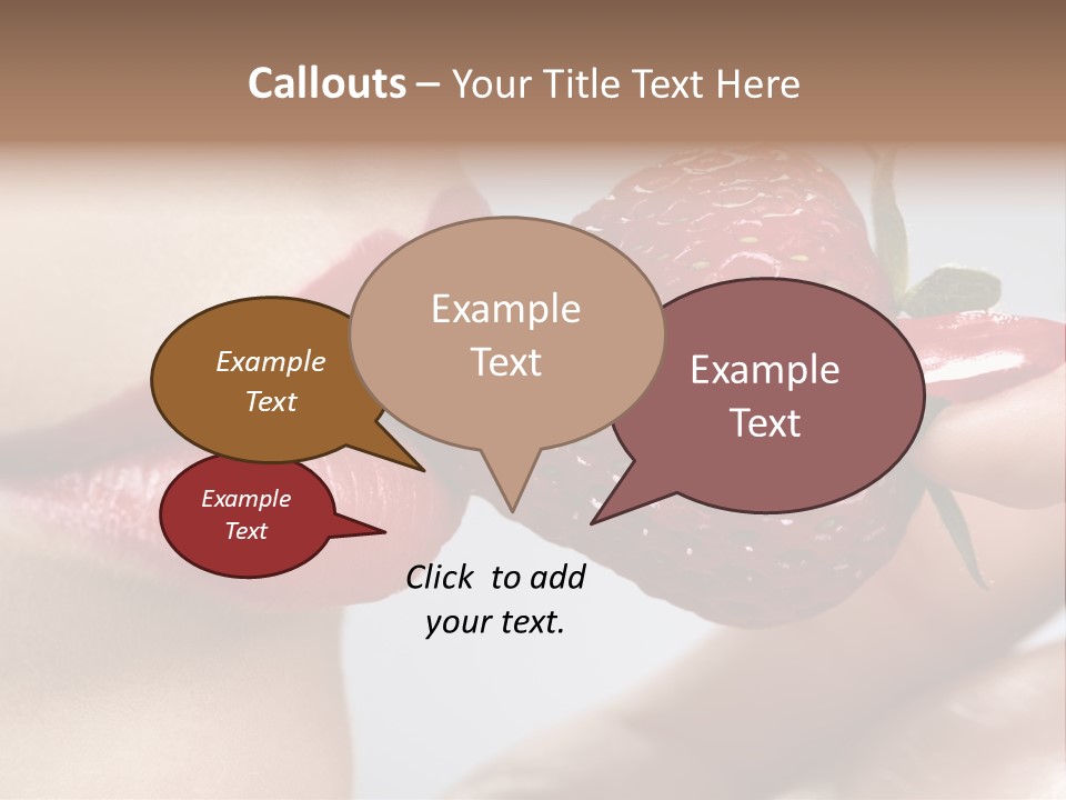 Face Fruit Glamour PowerPoint Template