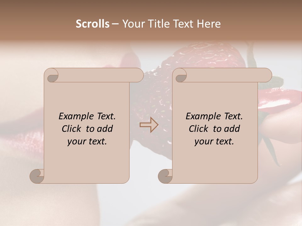 Face Fruit Glamour PowerPoint Template