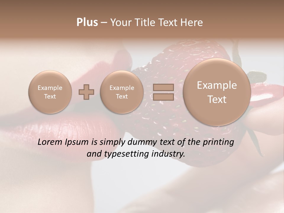 Face Fruit Glamour PowerPoint Template