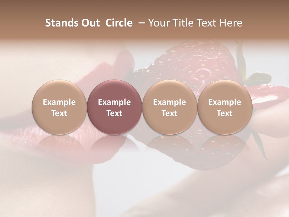 Face Fruit Glamour PowerPoint Template