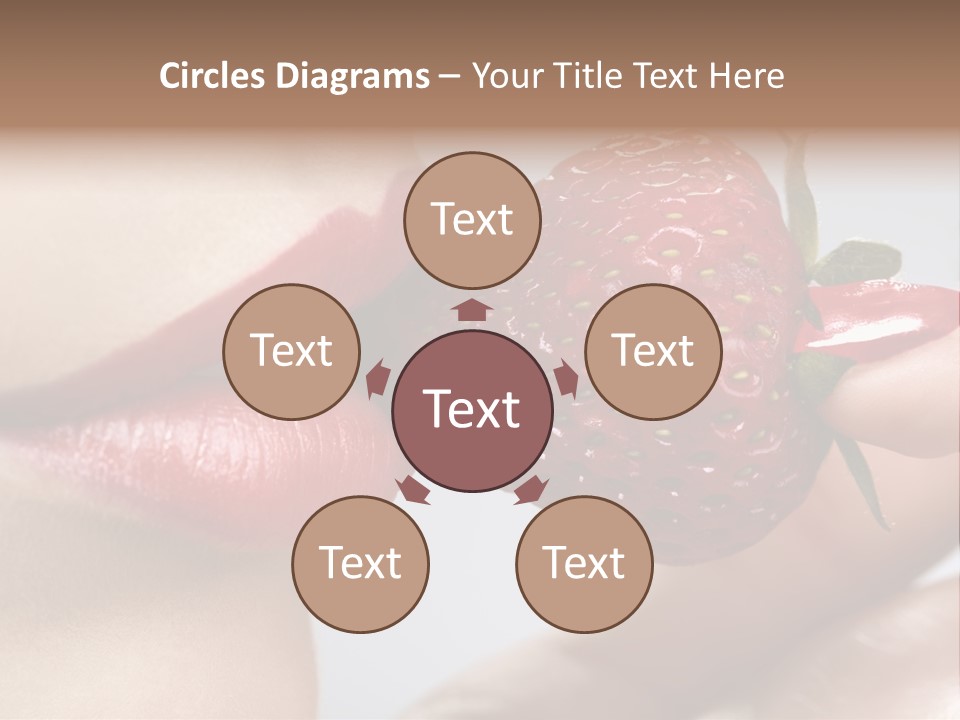 Face Fruit Glamour PowerPoint Template