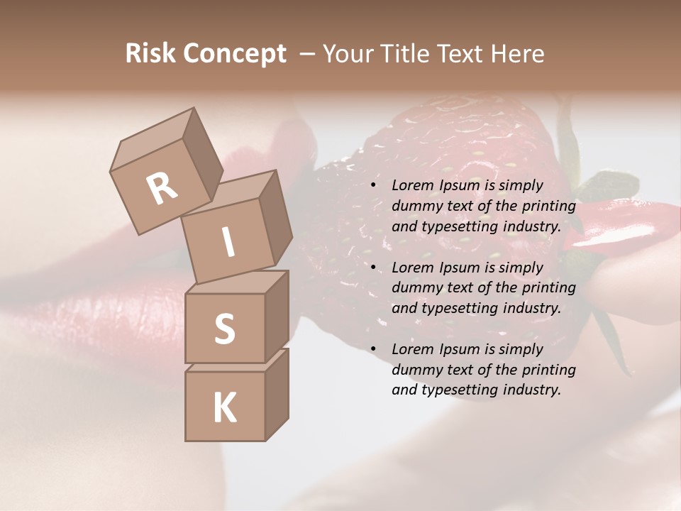 Face Fruit Glamour PowerPoint Template