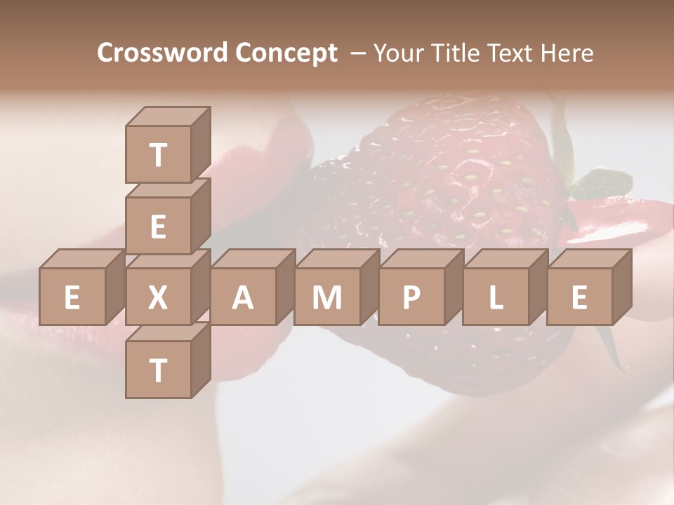 Face Fruit Glamour PowerPoint Template