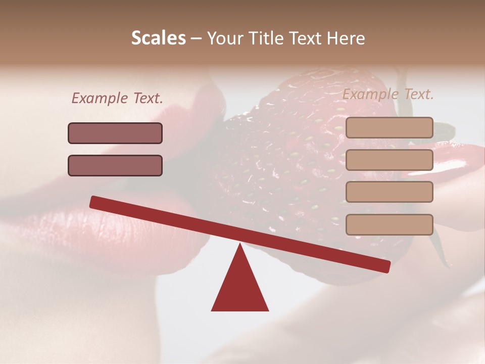 Face Fruit Glamour PowerPoint Template