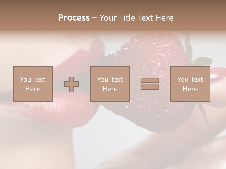 Face Fruit Glamour PowerPoint Template