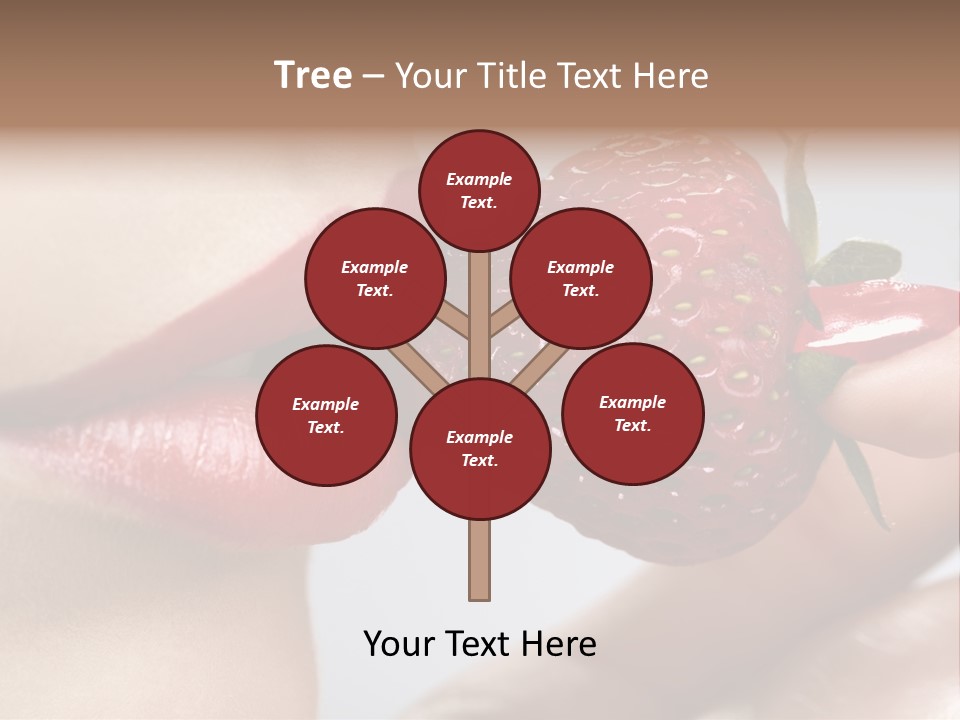 Face Fruit Glamour PowerPoint Template