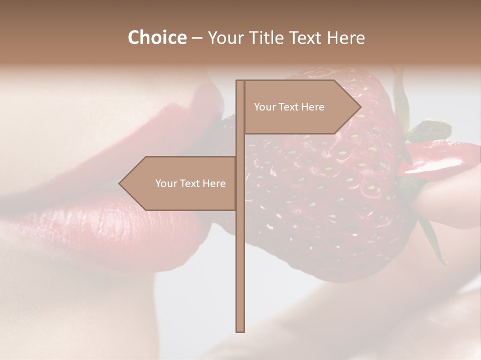 Face Fruit Glamour PowerPoint Template