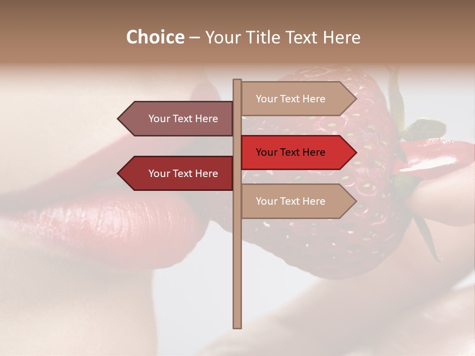 Face Fruit Glamour PowerPoint Template