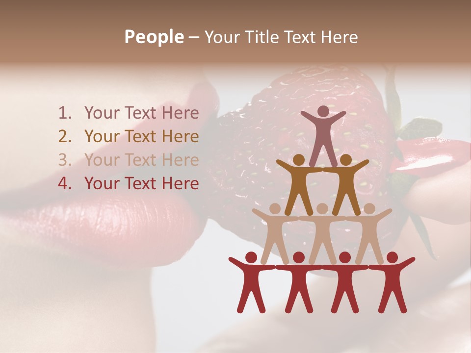 Face Fruit Glamour PowerPoint Template