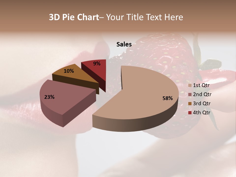 Face Fruit Glamour PowerPoint Template