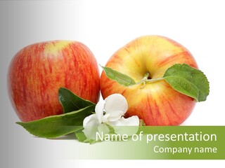 Vitamins Organic Closeup PowerPoint Template