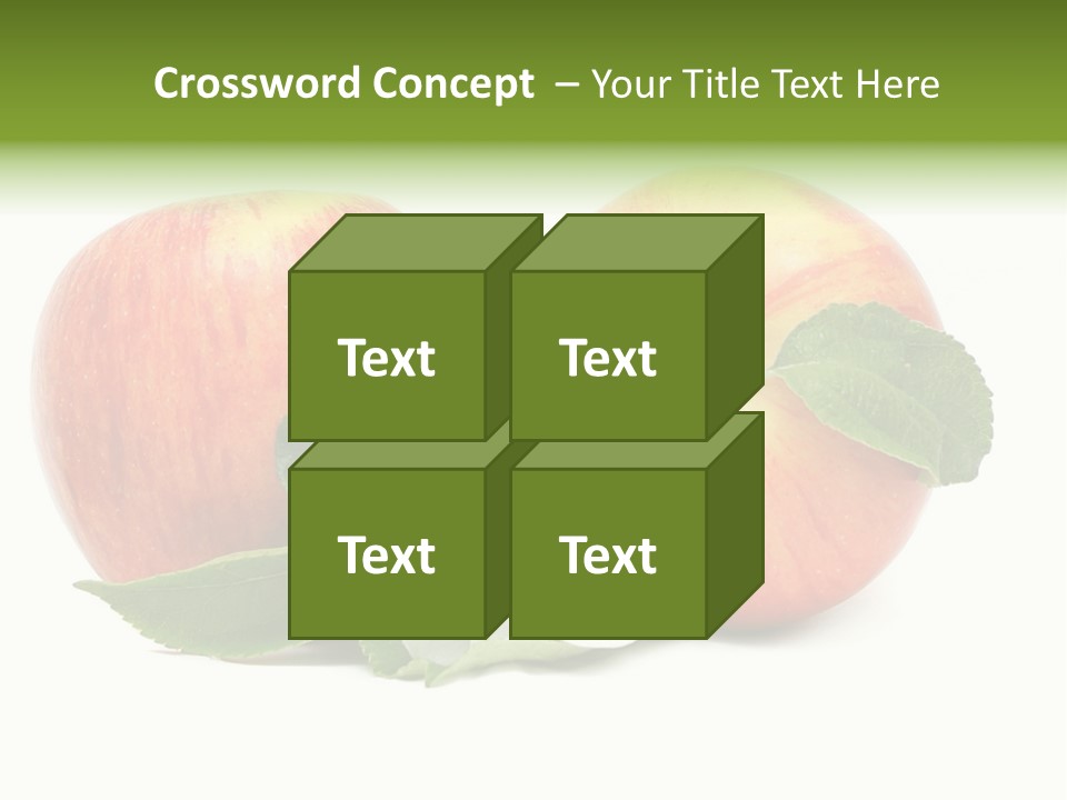 Vitamins Organic Closeup PowerPoint Template