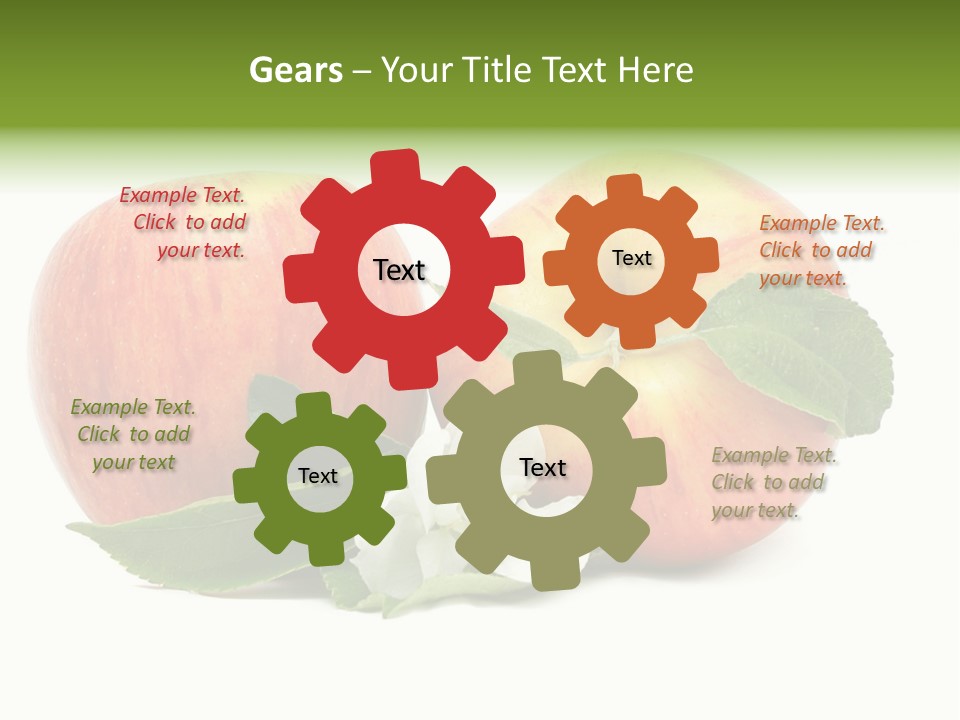 Vitamins Organic Closeup PowerPoint Template