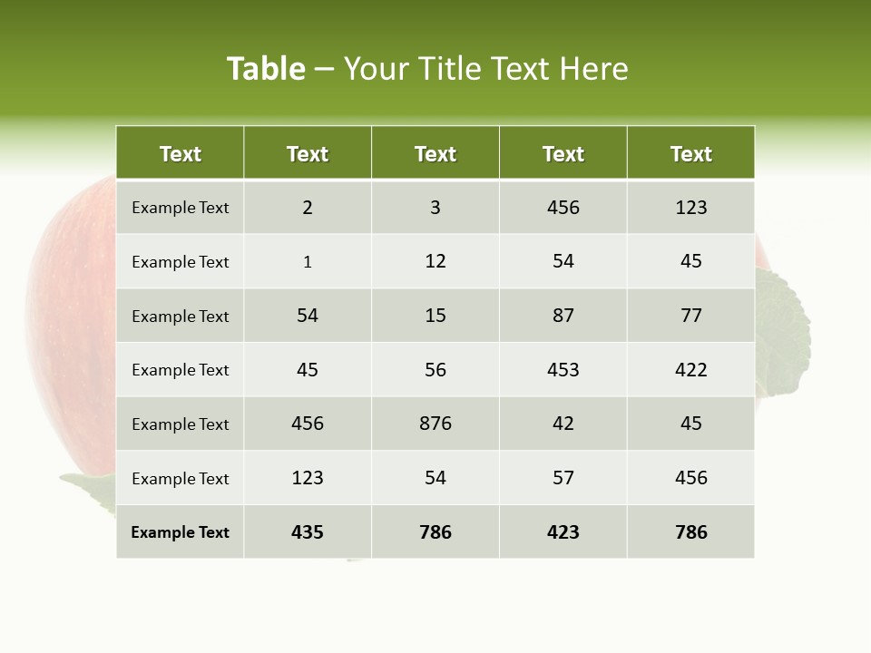 Vitamins Organic Closeup PowerPoint Template