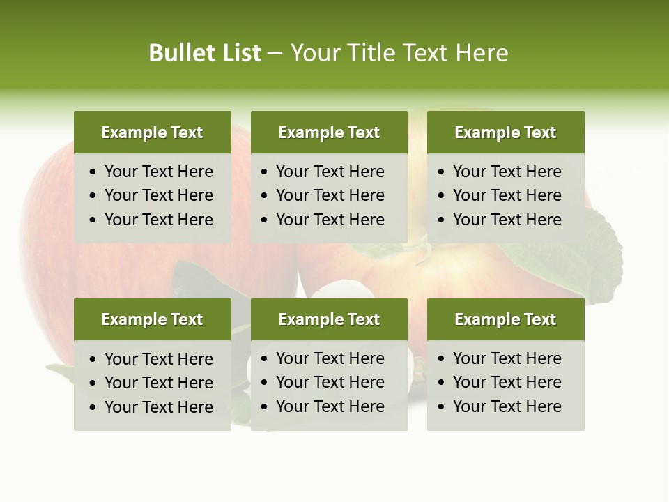 Vitamins Organic Closeup PowerPoint Template