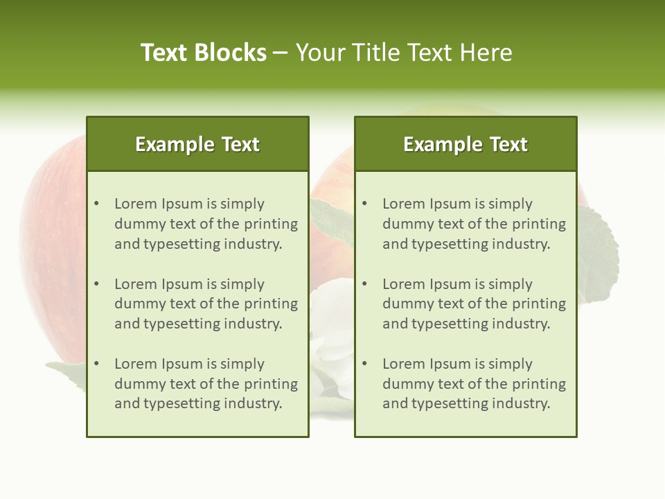 Vitamins Organic Closeup PowerPoint Template