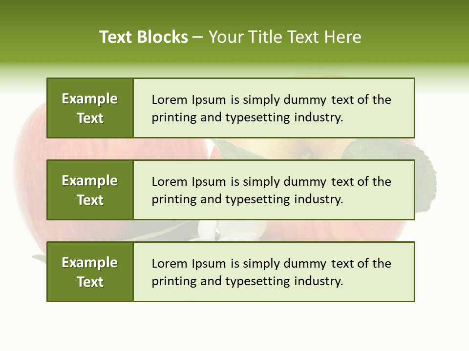 Vitamins Organic Closeup PowerPoint Template