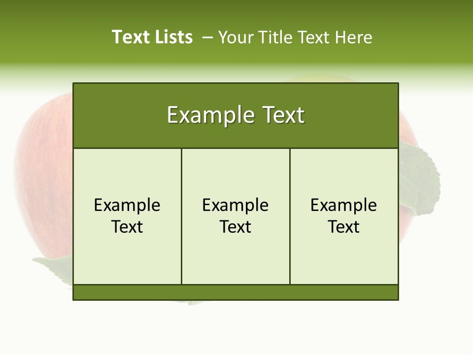 Vitamins Organic Closeup PowerPoint Template