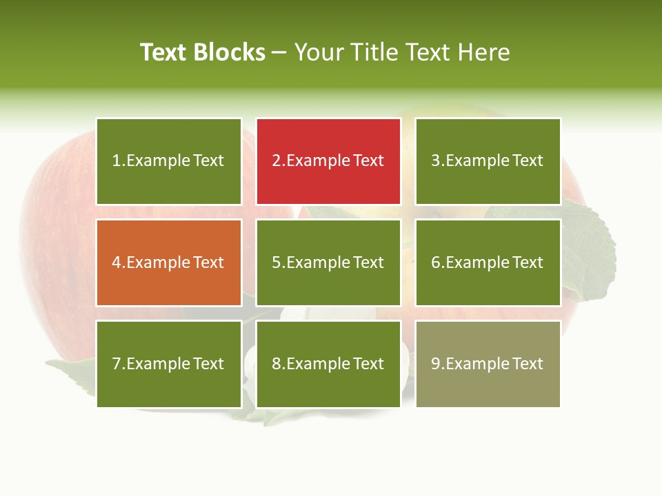 Vitamins Organic Closeup PowerPoint Template