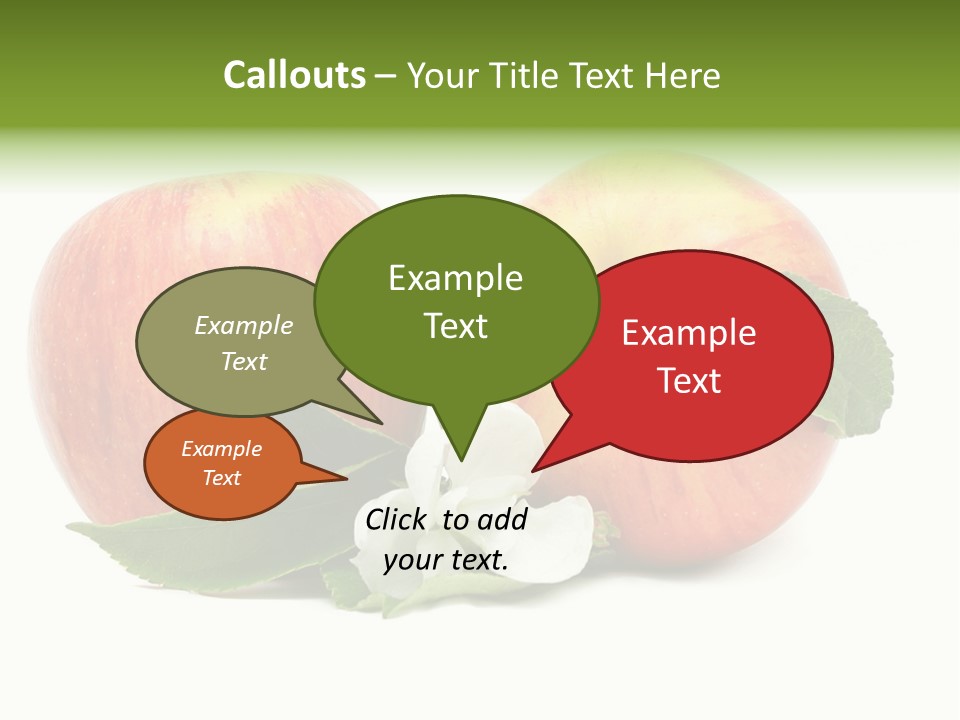 Vitamins Organic Closeup PowerPoint Template
