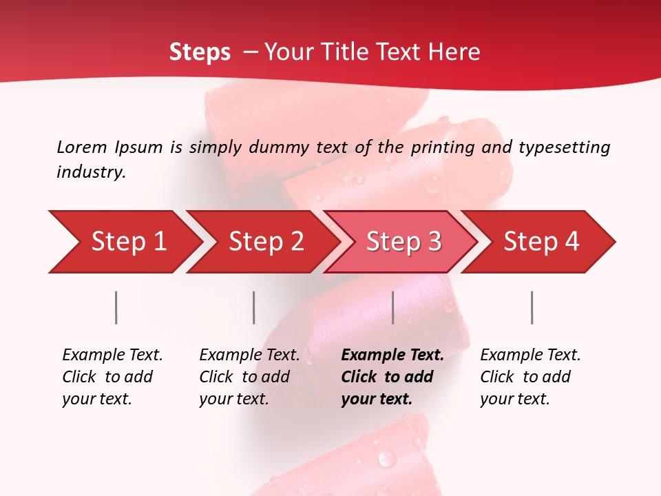 Products Color Lipstick PowerPoint Template
