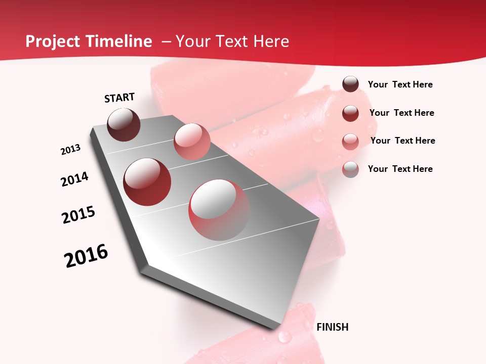 Products Color Lipstick PowerPoint Template