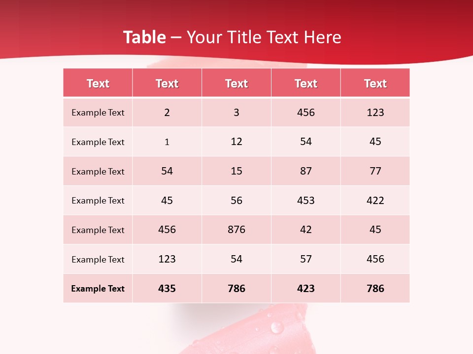 Products Color Lipstick PowerPoint Template