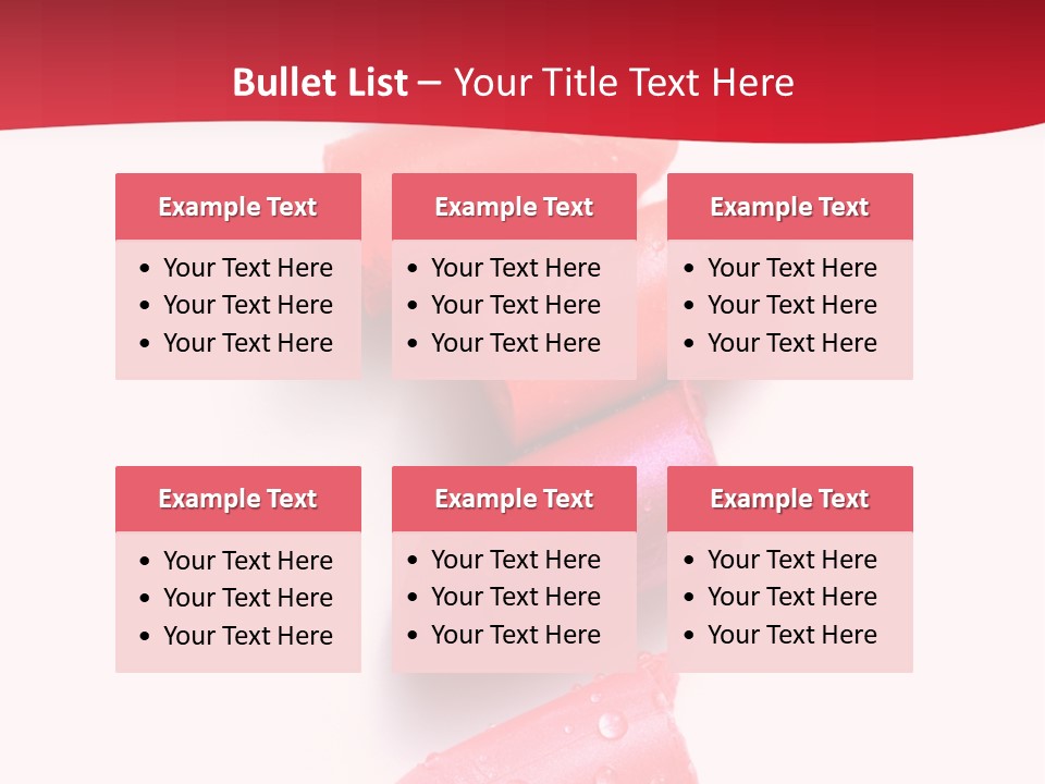 Products Color Lipstick PowerPoint Template