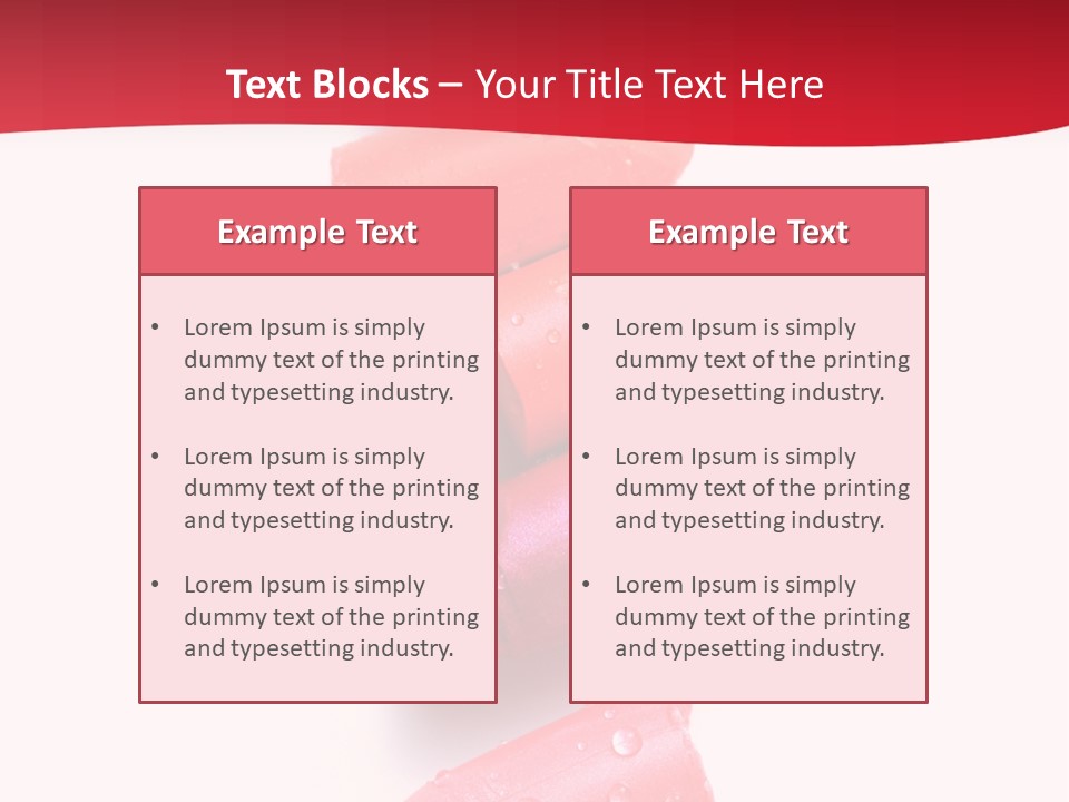 Products Color Lipstick PowerPoint Template