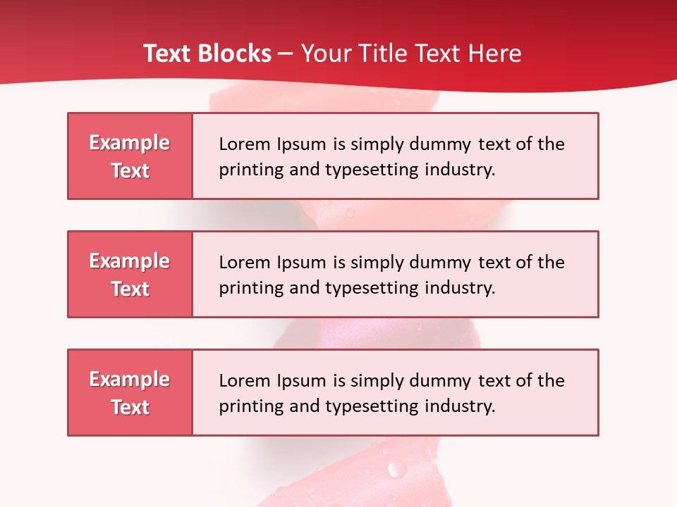 Products Color Lipstick PowerPoint Template