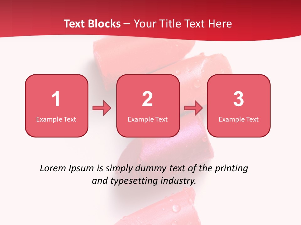 Products Color Lipstick PowerPoint Template