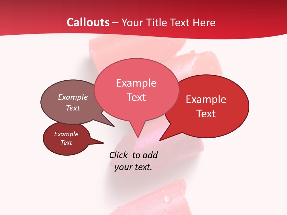 Products Color Lipstick PowerPoint Template