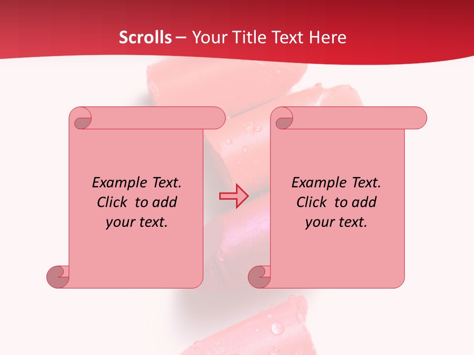 Products Color Lipstick PowerPoint Template