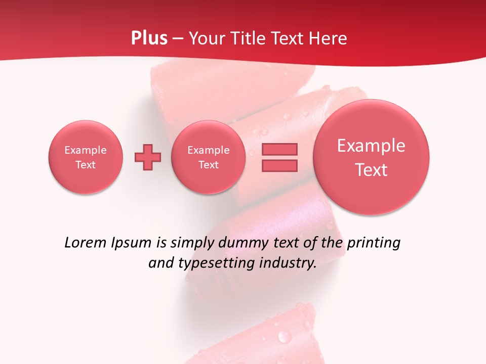 Products Color Lipstick PowerPoint Template