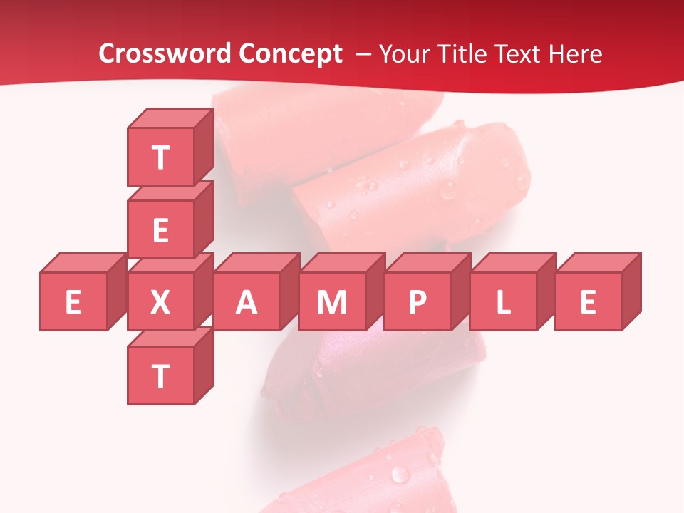 Products Color Lipstick PowerPoint Template