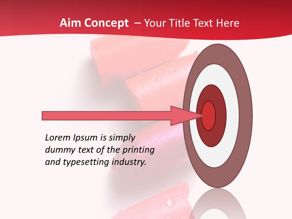 Products Color Lipstick PowerPoint Template