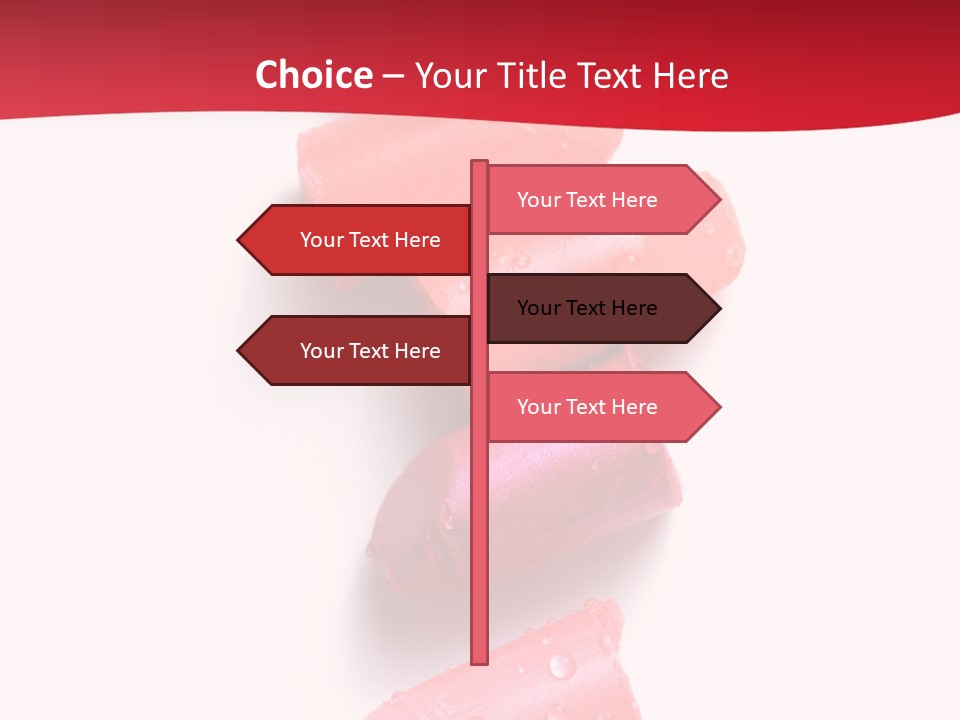 Products Color Lipstick PowerPoint Template