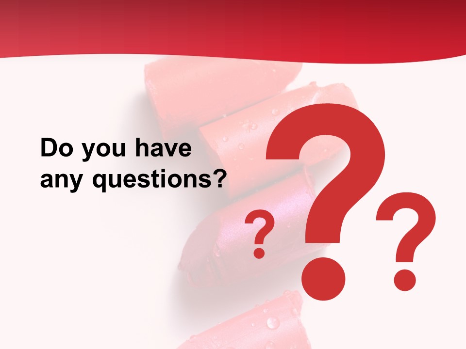 Products Color Lipstick PowerPoint Template