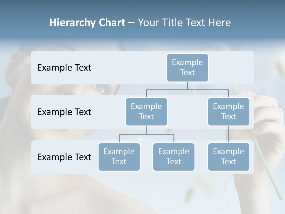Carefree Female Enjoyment PowerPoint Template