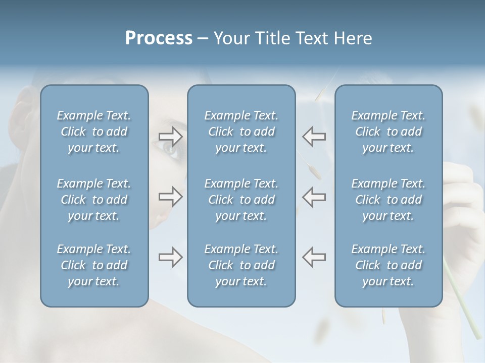 Carefree Female Enjoyment PowerPoint Template