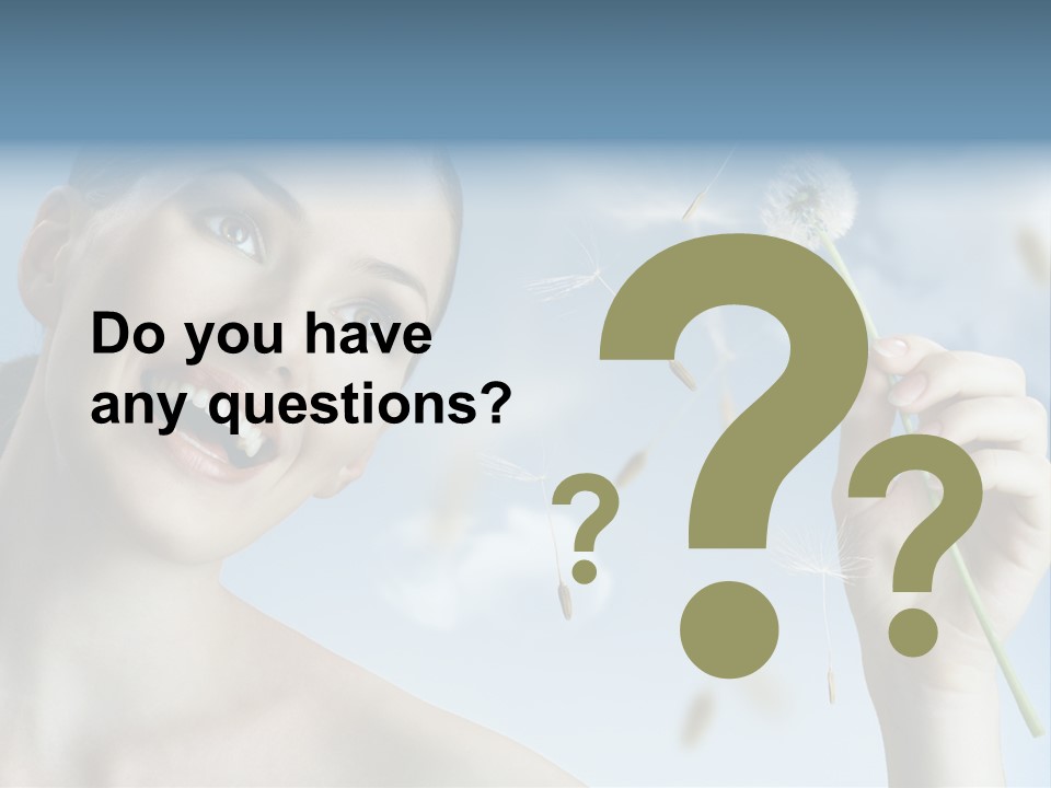 Carefree Female Enjoyment PowerPoint Template