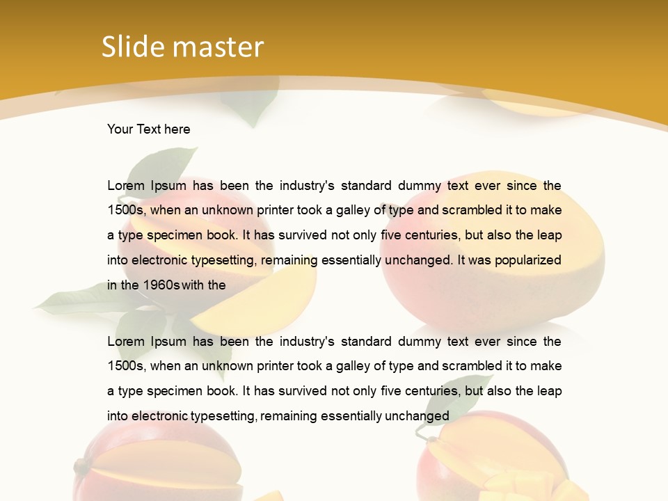 Appetizing Bright Tropical PowerPoint Template