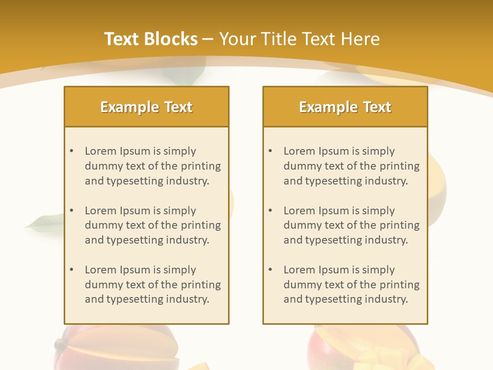 Appetizing Bright Tropical PowerPoint Template