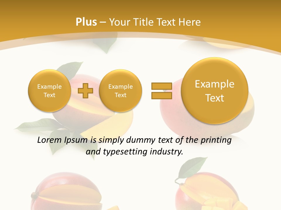 Appetizing Bright Tropical PowerPoint Template