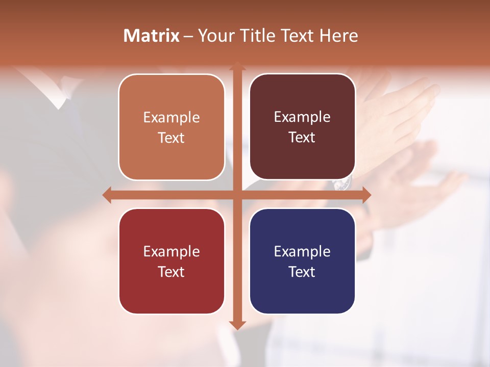 Team Congratulating Work PowerPoint Template