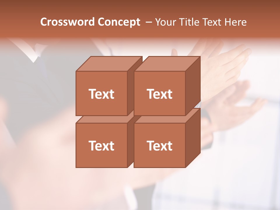 Team Congratulating Work PowerPoint Template