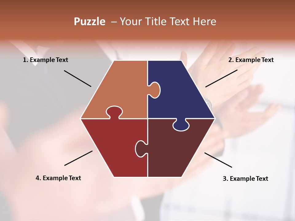 Team Congratulating Work PowerPoint Template