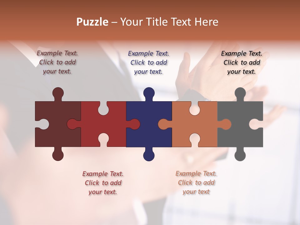 Team Congratulating Work PowerPoint Template